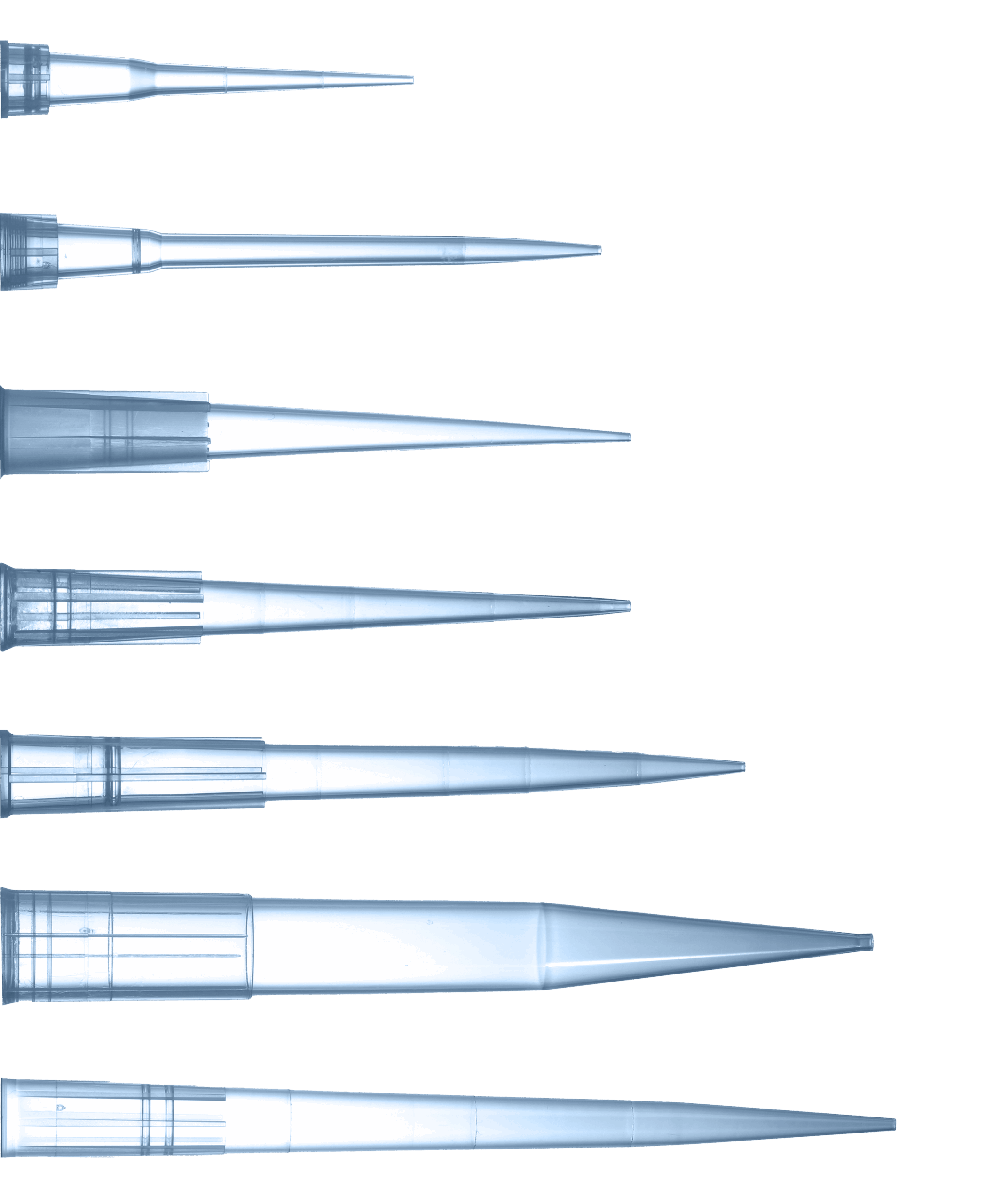 Pipette Tips, Bulk in Resealable Bags, PP